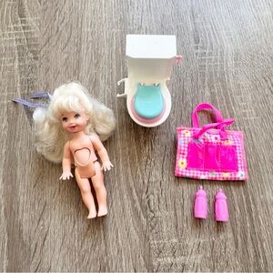 Vintage Mattel Barbie Potty Training Kelly Doll 1996